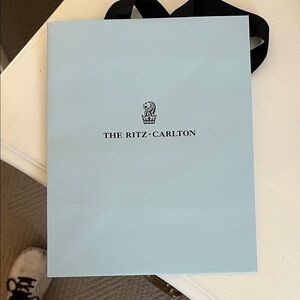 Light blue The Ritz Carleton bag